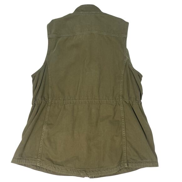 Lucky Brand Safari Utility Vest Women’s L Military Drawstring Waist Street Wear - Picture 5 of 14